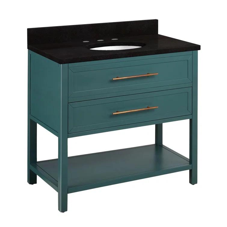 36" Robertson Single Bathroom Vanity Set with Oval Undermount Sink