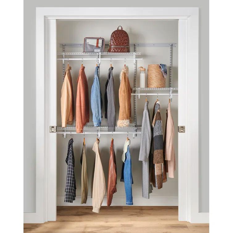 ShelfTrack 48" W - 72" W Closet System Starter Kit