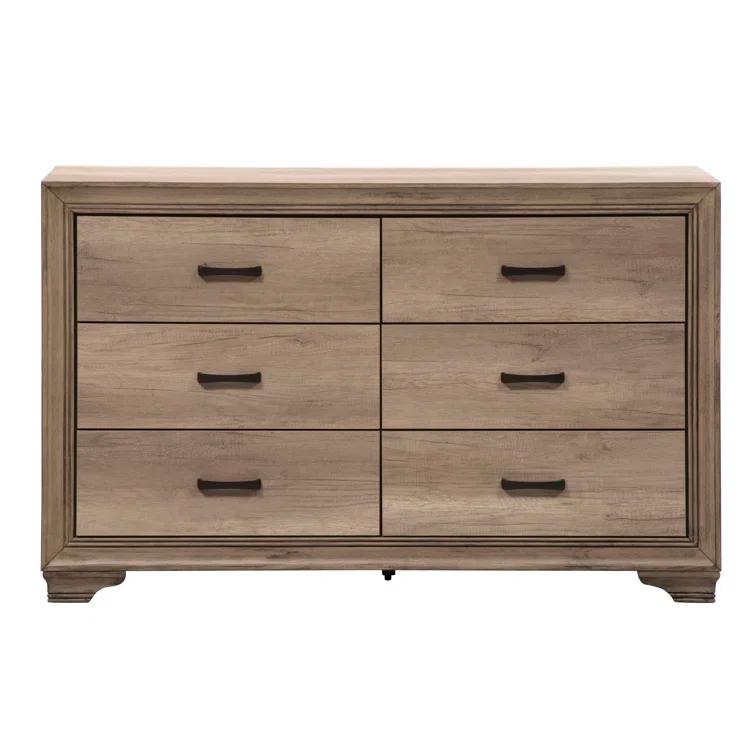Eleora Upholstered Bed, Dresser & Mirror, Night Stand
