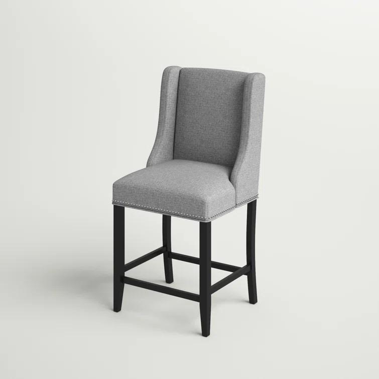 Modway Baron Upholstered Fabric Bar Stool