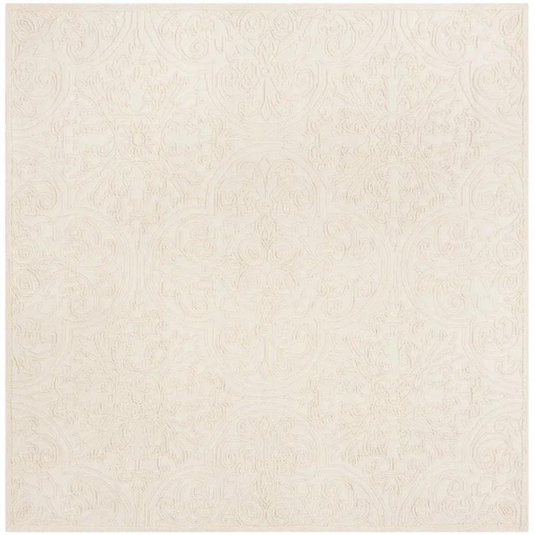 Martha Stewart Hand Tufted Wool And Cotton With Latex Damask Rug