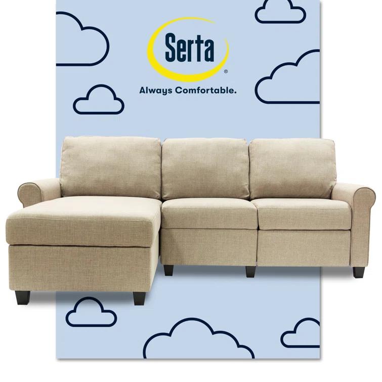 Serta Copenhagen Reclining Sectional Sofa with Storage Chaise