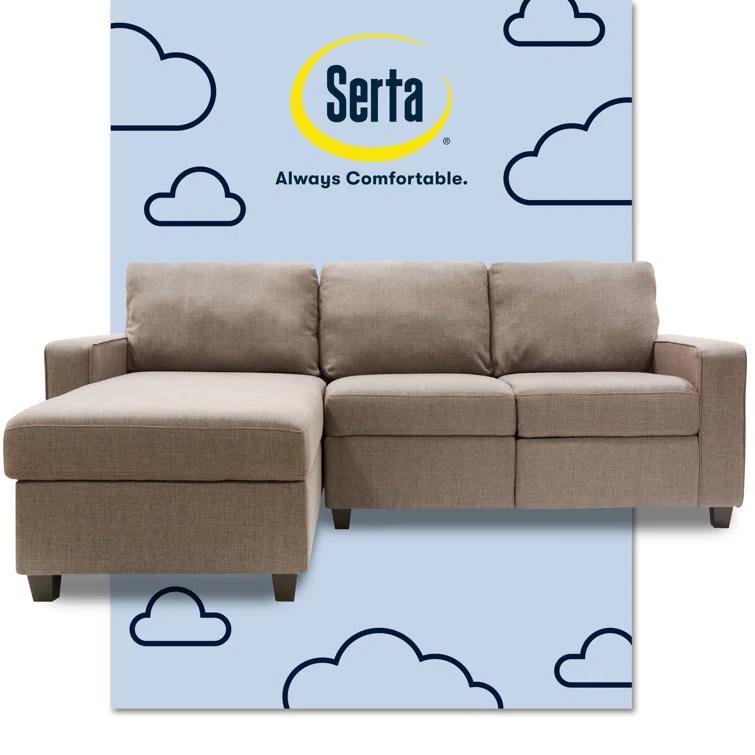 Serta Palisades Reclining Sectional Sofa with Storage Chaise