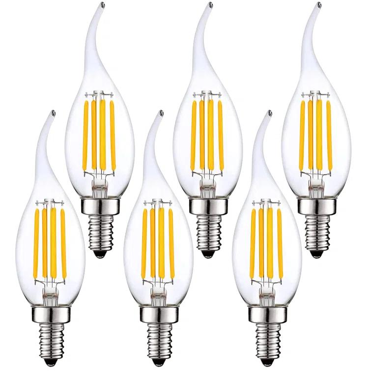 7 Watt (100 Watt Equivalent), CA11 LED, Dimmable, Natural White (3500K), E12/Candelabra Base