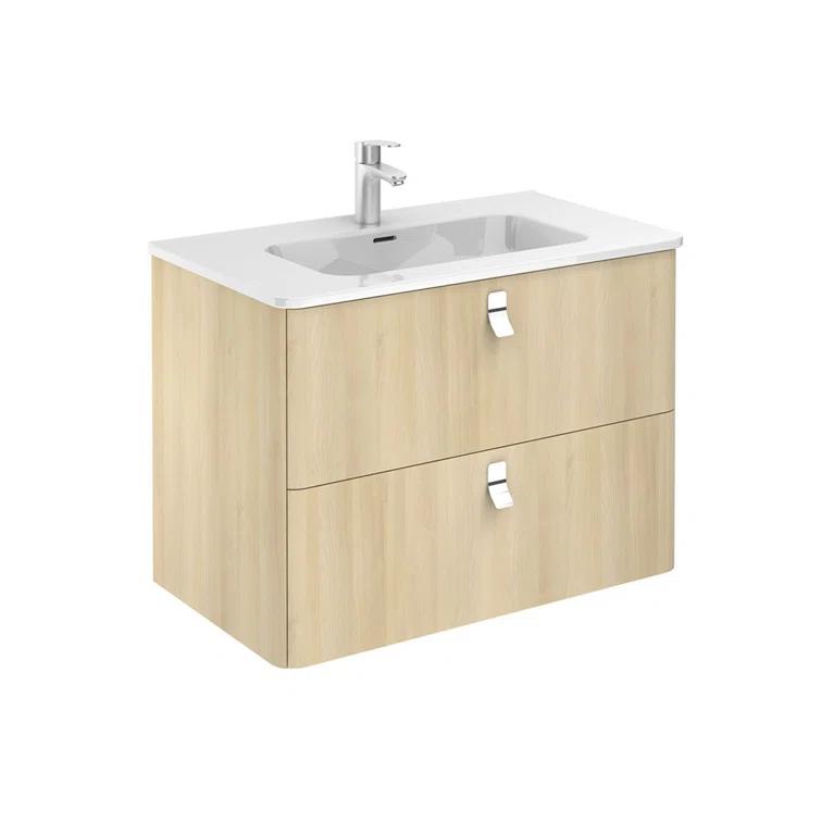 WS Bath Collections Concert 31.9'' Single Bathroom Vanity with Ceramic Top with Mirror