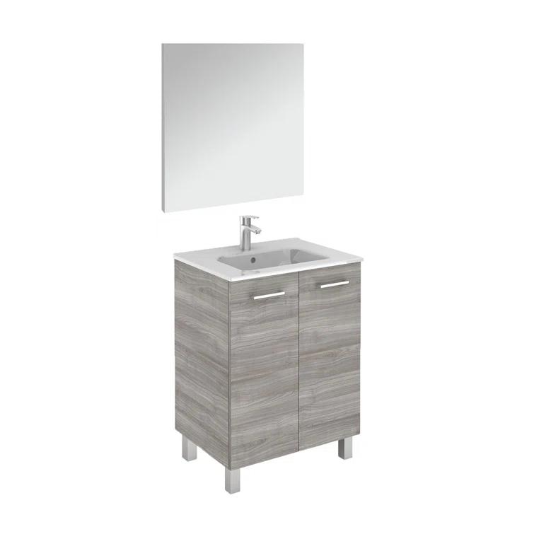 WS Bath Collections Logic 27.6'' Single Bathroom Vanity with Ceramic Top