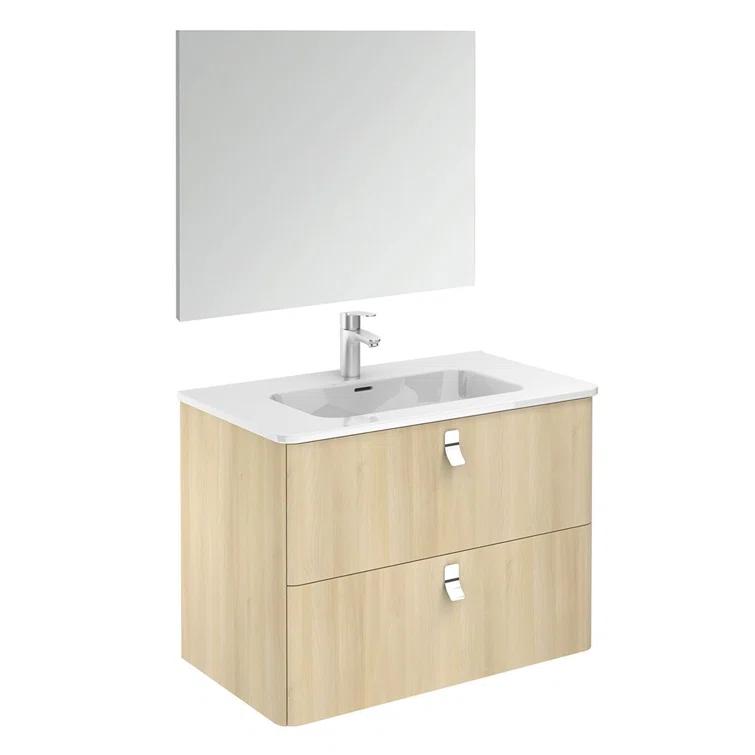 WS Bath Collections Concert 31.9'' Single Bathroom Vanity with Ceramic Top