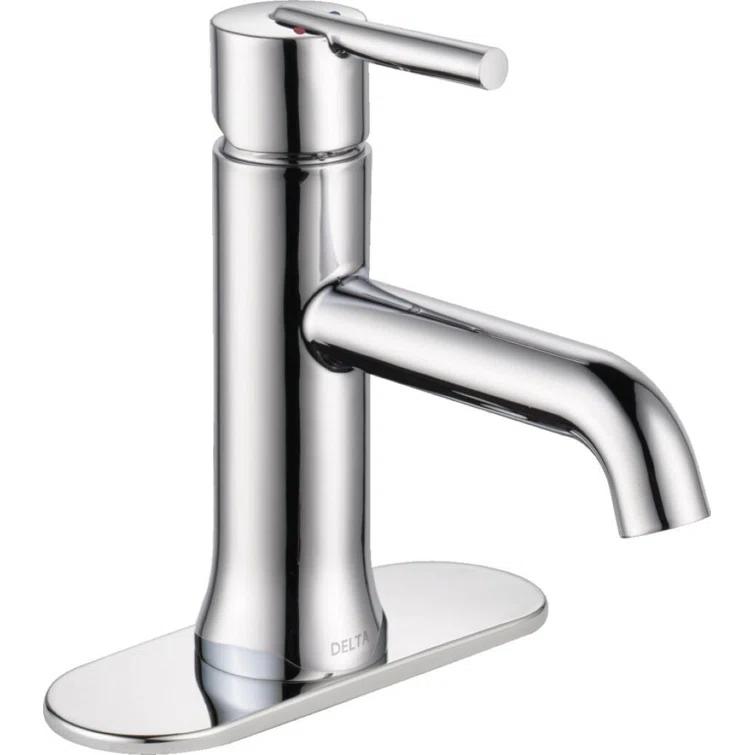 Trinsic Single Hole Bathroom Faucet with Drain Assembly, Single Handle Bathroom Sink Faucet
