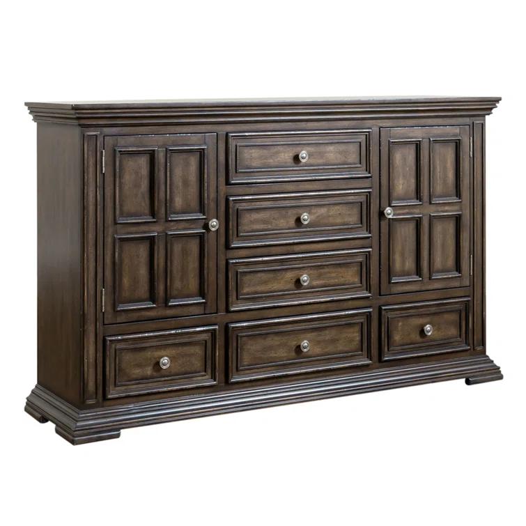 Temple Cloud Panel Bed, Dresser & Mirror, Chest, Night Stand
