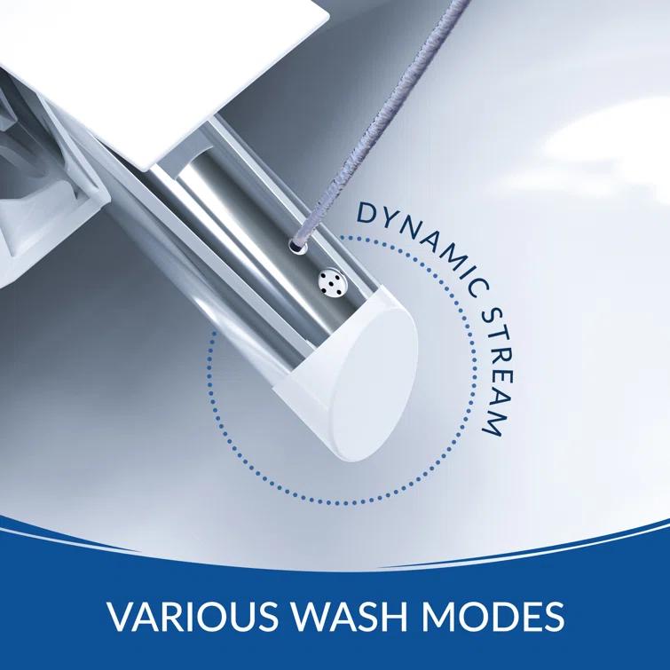 Bio Bidet by BEMIS Discovery DLX Smart Bidet Toilet, Tankless, Auto Open and Close with Kick Flush, Self Cleaning Discovery DLX
