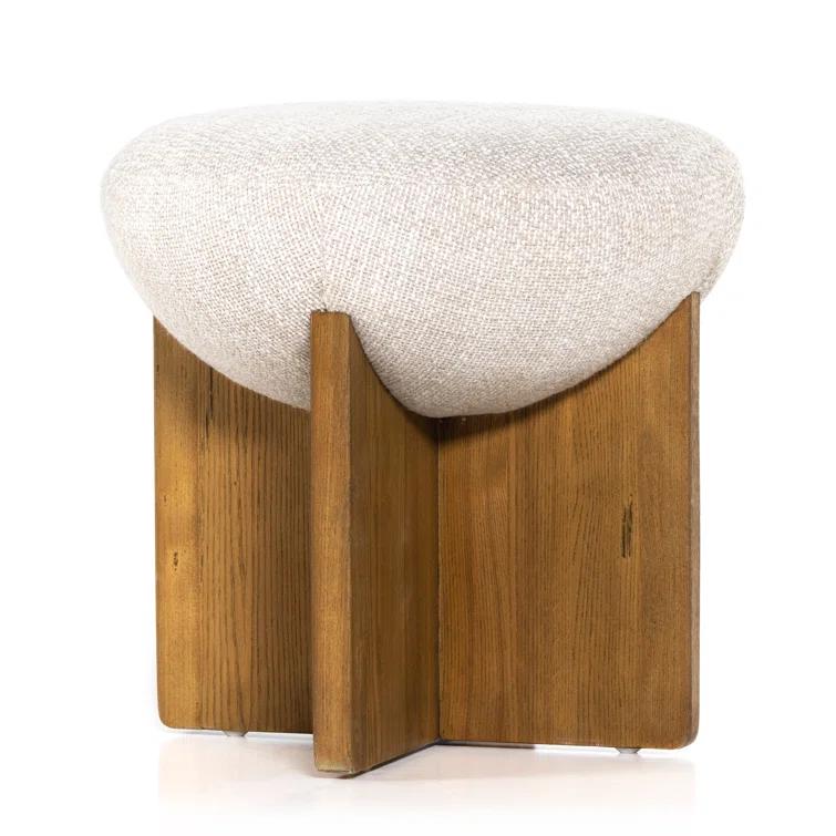 Yurewn Round Ottoman - Natural