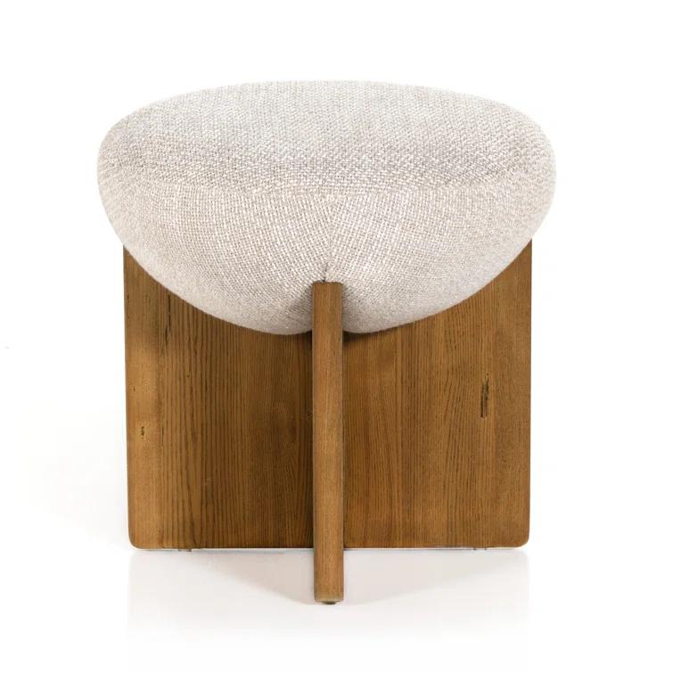 Yurewn Round Ottoman - Natural