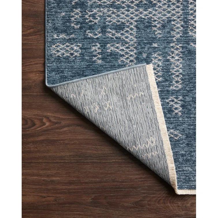 Vance Abstract Denim/Dove Area Rug