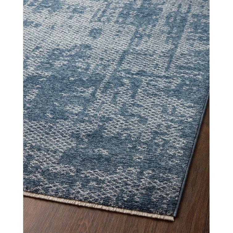 Vance Abstract Denim/Dove Area Rug