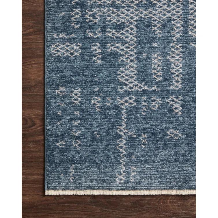 Vance Abstract Denim/Dove Area Rug