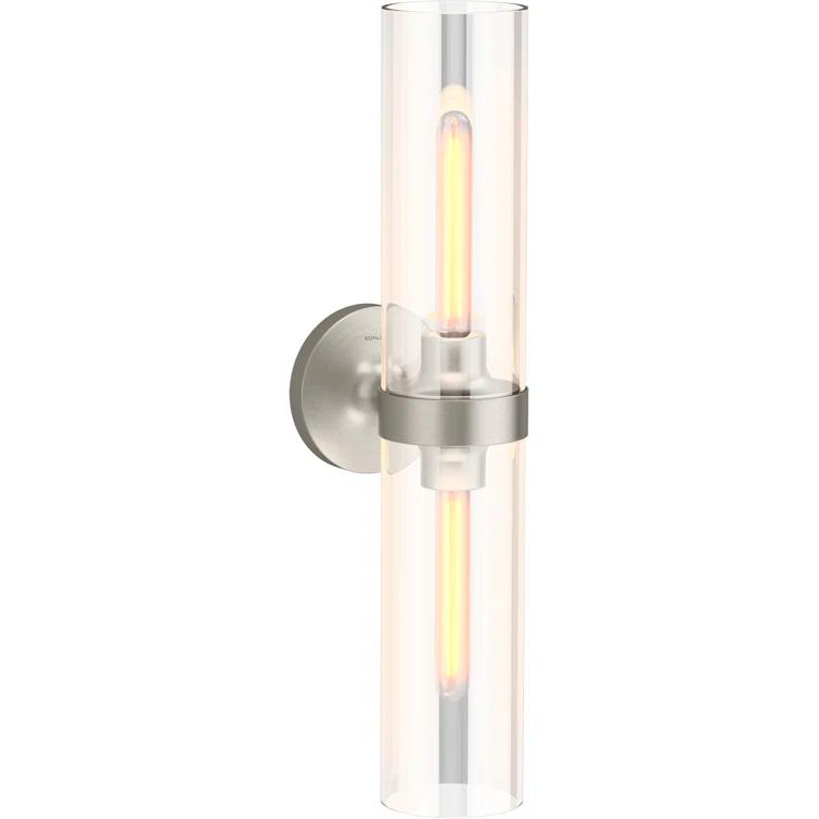 Purist™ 2 Light Indoor Bathroom Vanity Light Fixture, UL Listed