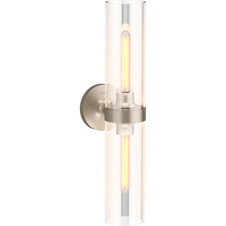 Purist™ 2 Light Indoor Bathroom Vanity Light Fixture, UL Listed