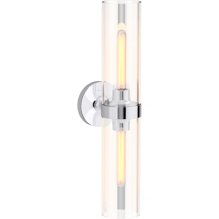 Purist™ 2 Light Indoor Bathroom Vanity Light Fixture, UL Listed
