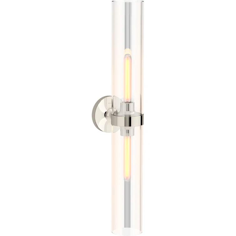 Purist™ 2 Light Indoor Bathroom Vanity Light Fixture, UL Listed