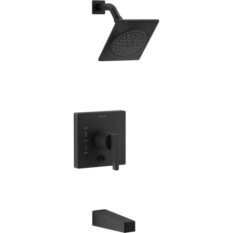 Honesty Rite-Temp Bath and Shower Trim with 1.75 Gpm Showerhead and Lever Handle