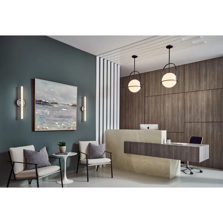 Arie Single Light Glass Dimmable Pendant
