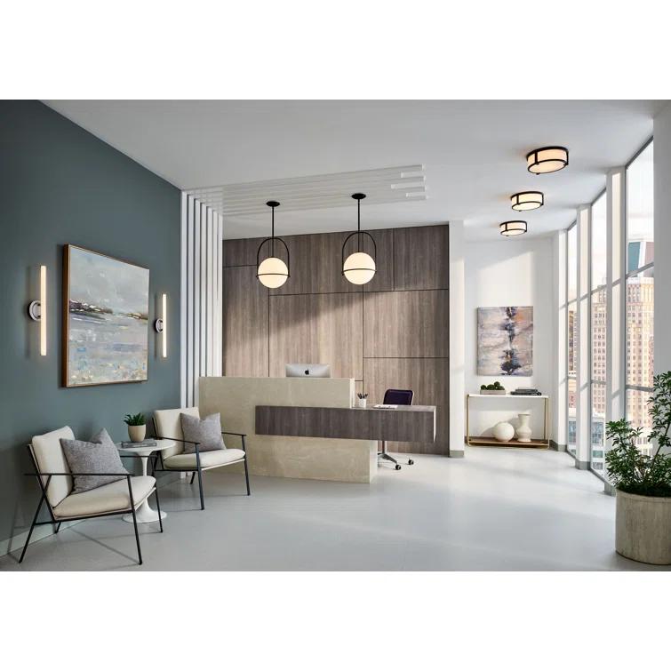 Arie Single Light Glass Dimmable Pendant