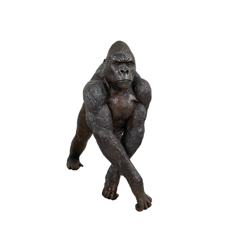 Metropolitan Galleries Bronze Gorilla Sculpture