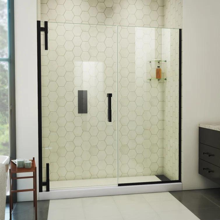 DreamLine Ascend 64-65 in. W x 72 in. H Frameless Pivot Shower Door