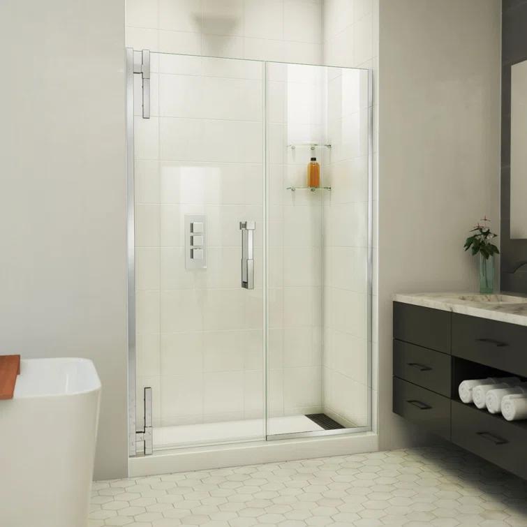 DreamLine Ascend 56 1/2-57 1/2 in. W x 72 in. H Frameless Pivot Shower Door