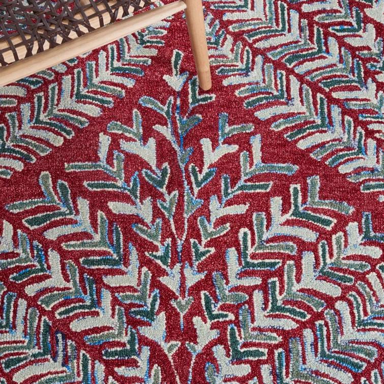Chaitra Hand Tufted Wool Floral Rug