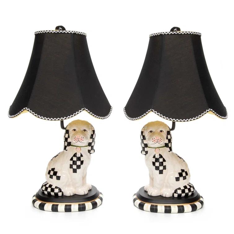 Staffordshire Dog Lamps, 2 - Piece Set