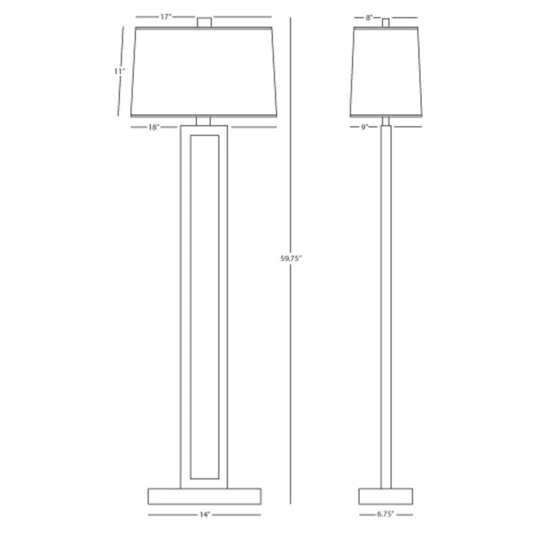 Doughnut 59.75'' Traditional Floor Lamp
