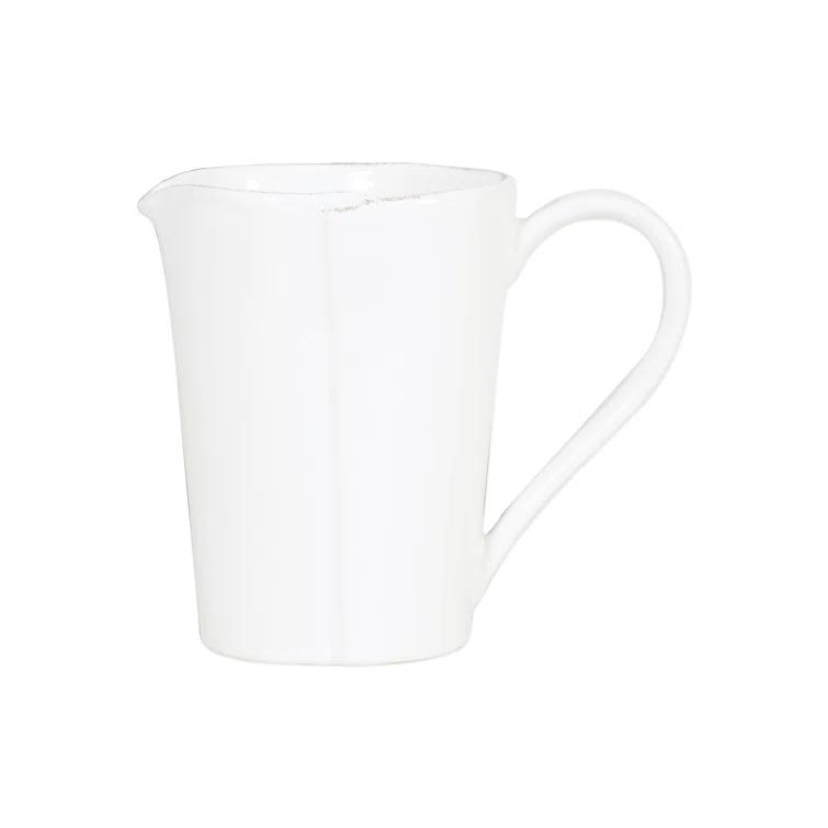 VIETRI Melamine Lastra White Pitcher