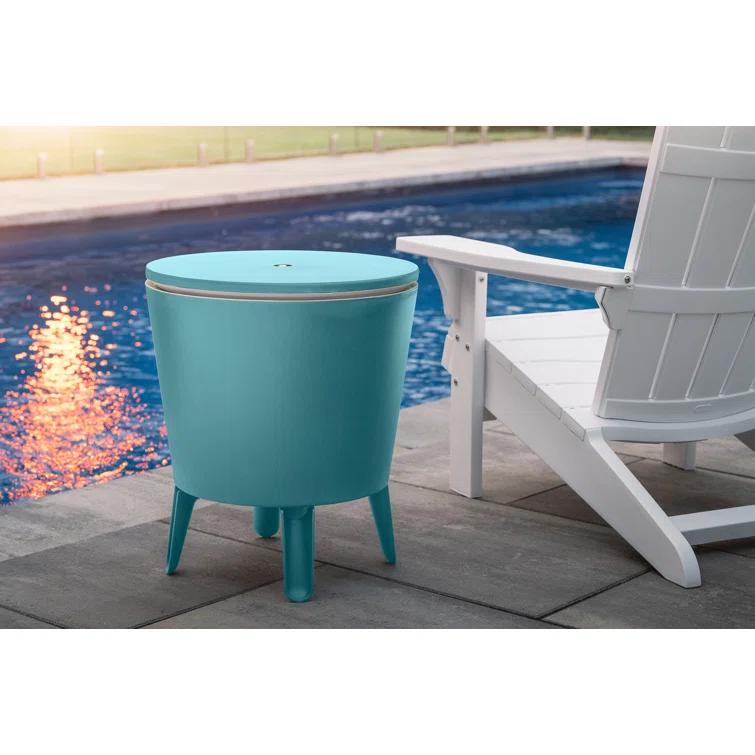 Keter 32 Qt. Cool Bar Cooler Outdoor Weather Resistant Patio Furniture 2 in 1 Pop Up Cocktail Side Table and Beverage Cooler Combo & Reviews | Wayfair