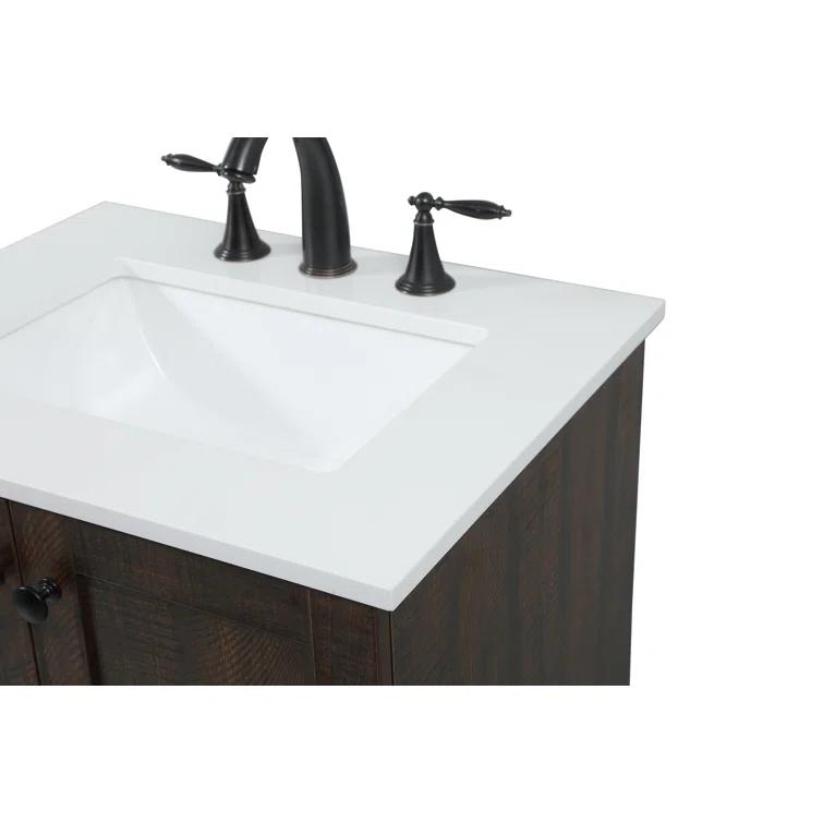 Lark Manor™ Soma 24'' Single Bathroom Vanity with Engineered Marble Top