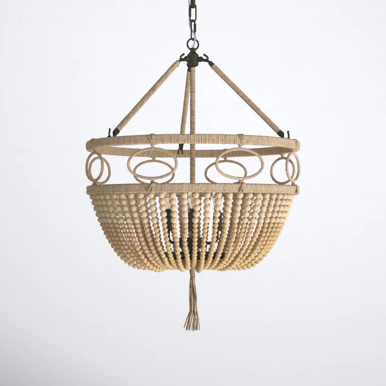 Sadie 4 Light Metal Dimmable Empire Chandelier