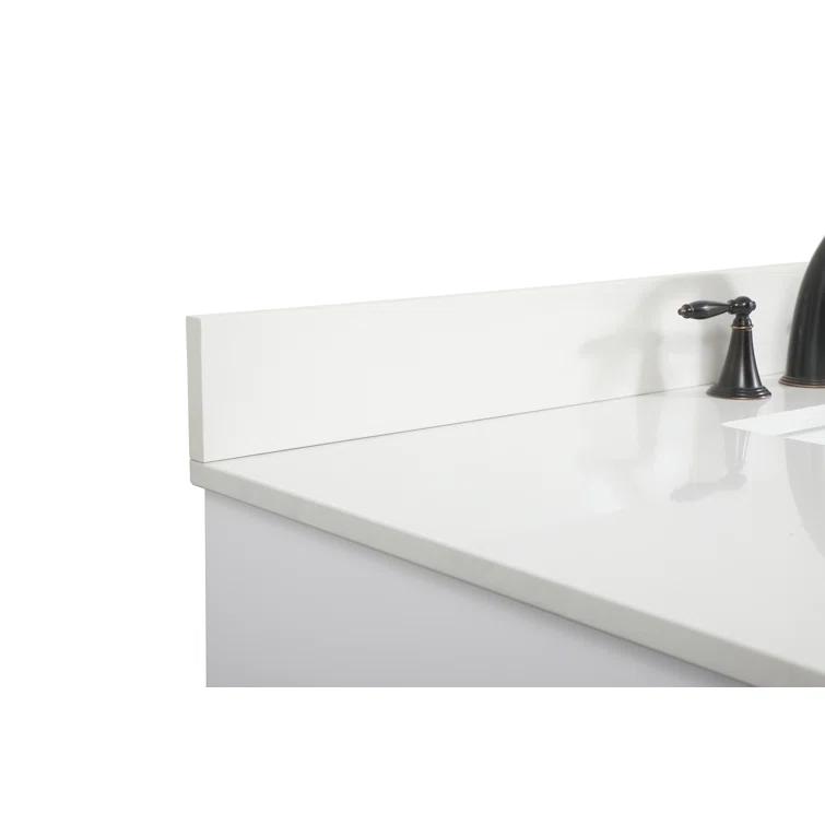 Alizabeth 48'' Single Bathroom Vanity with Engineered Marble Top