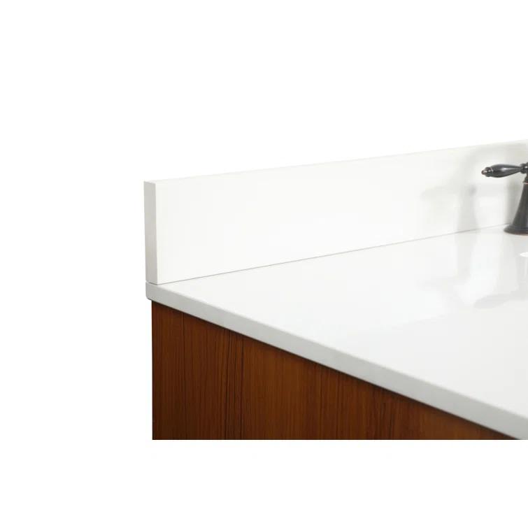 Eugene 48'' Single Bathroom Vanity with Engineered Marble Top
