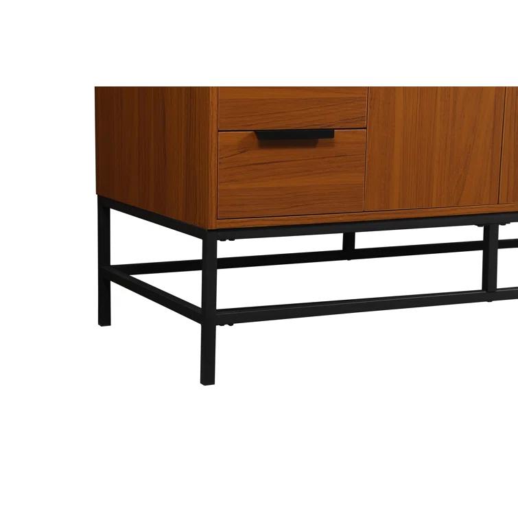 Eugene 48'' Single Bathroom Vanity with Engineered Marble Top