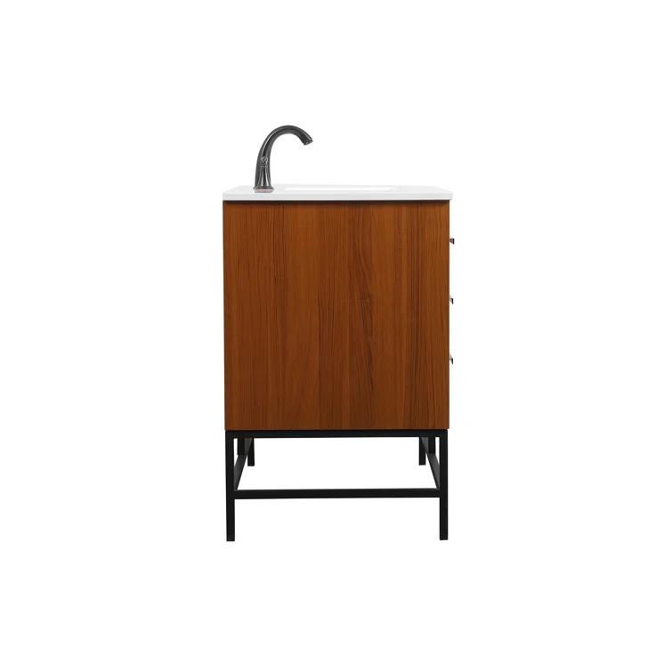 Eugene 48'' Single Bathroom Vanity with Engineered Marble Top