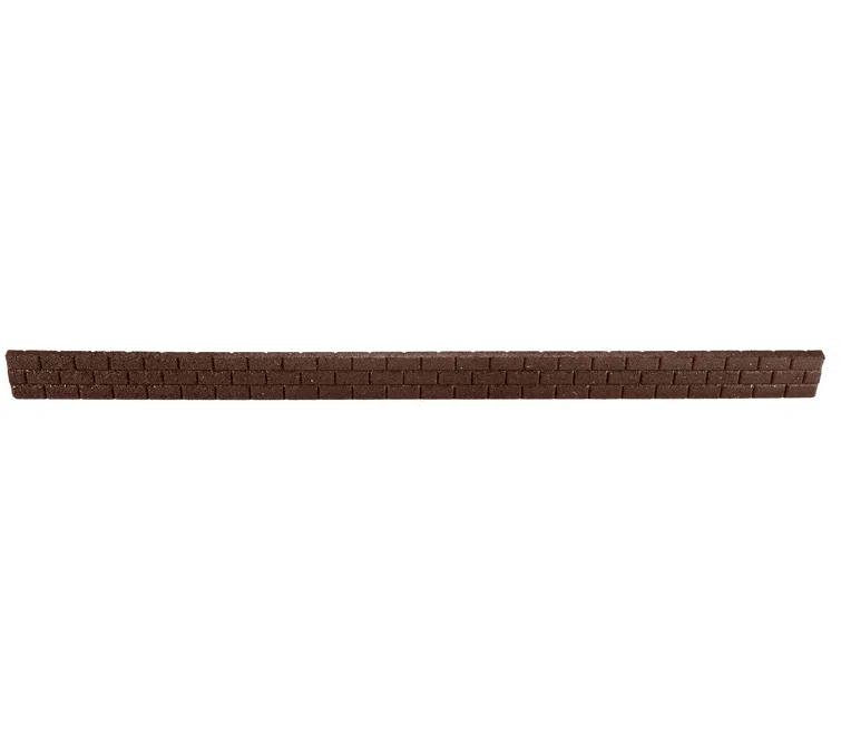 Rubberific 4 ft. Brickface Rubber Landscape Lawn Edging (Set of 6)