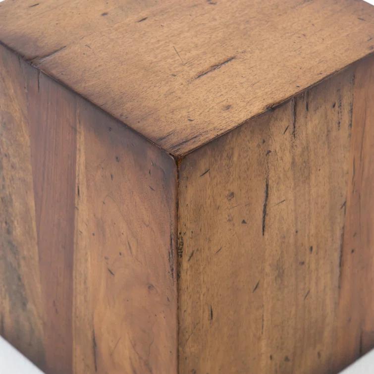 Parkview Square Reclaimed Wood End Table (14")