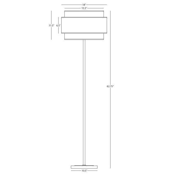Robert Abbey Decker 62.75'' Traditional Floor Lamp