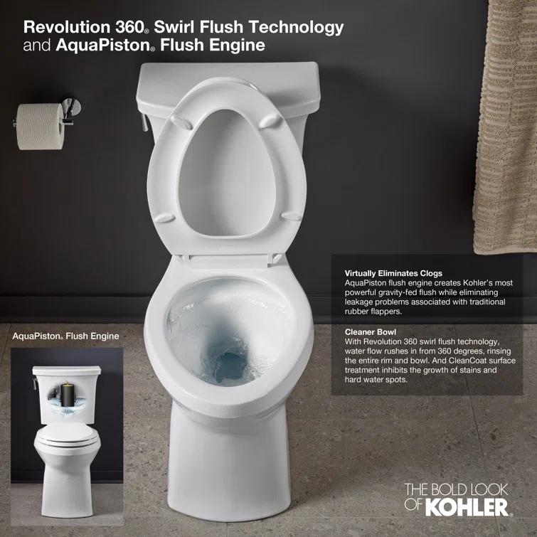 Corbelle™ 1.28 GPF Water Efficient Elongated Two-Piece toilet (Seat Not Included)
