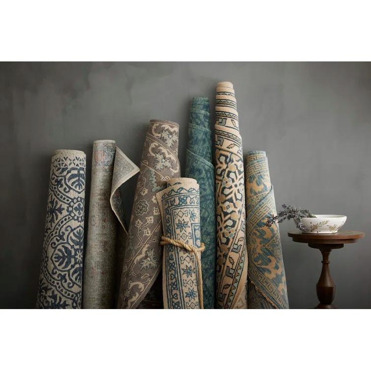 Addie Wool Denim/Cream Rug