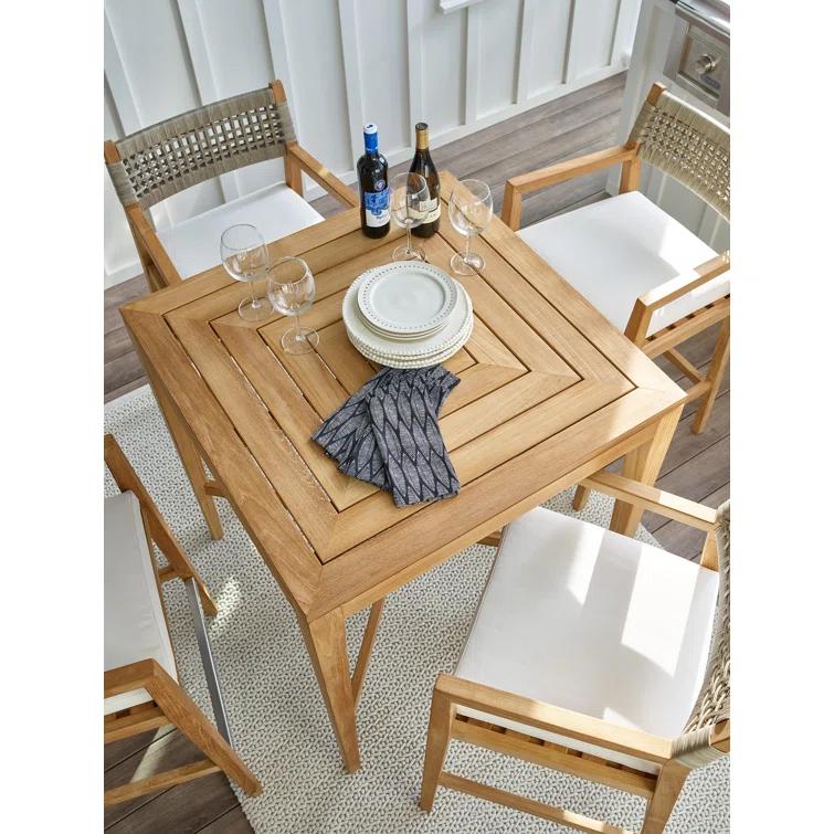 Coastal Living™ by Universal Furniture Chesapeake Square Teak Outdoor Bar Table