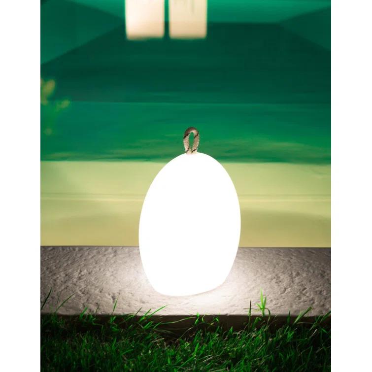 Smart & Green Amande Corde Battery Powered Integrated LED Color Changing Outdoor Table Lamp