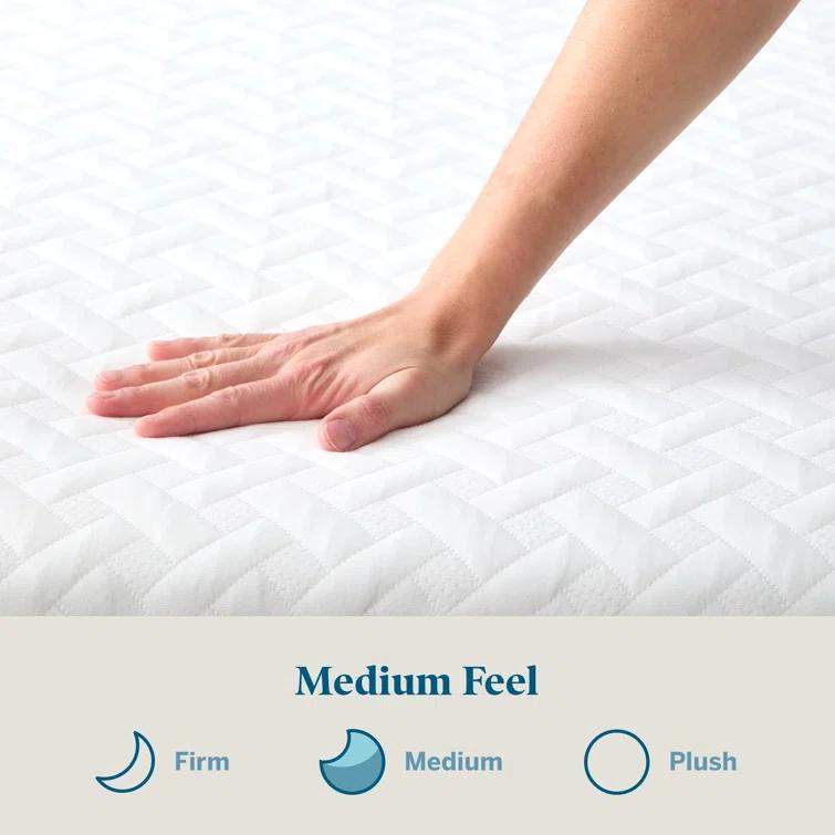 LUCID Medium Cooling Gel infused Memory Foam Mattress