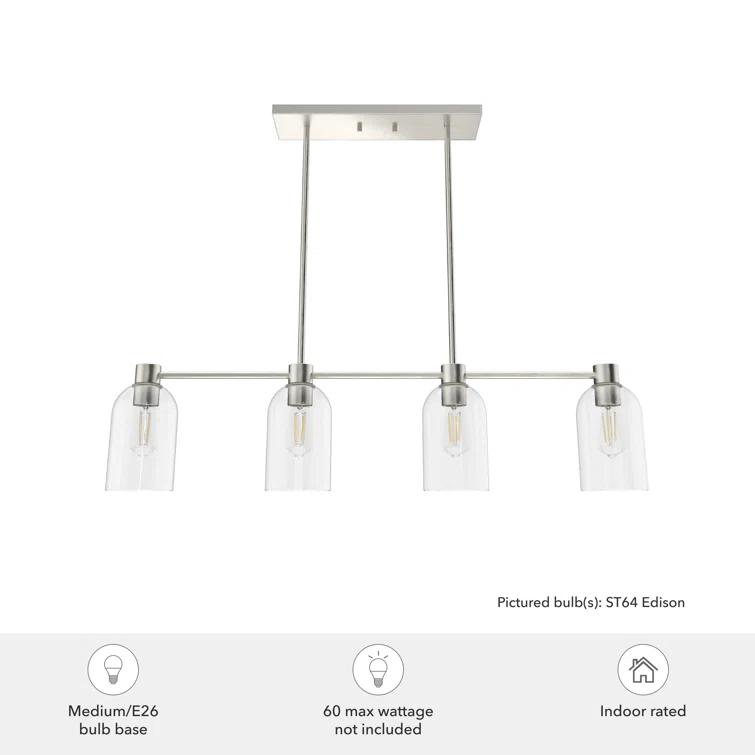Hunter Fan Lochemeade 4 Light Linear Cylinder Pendant
