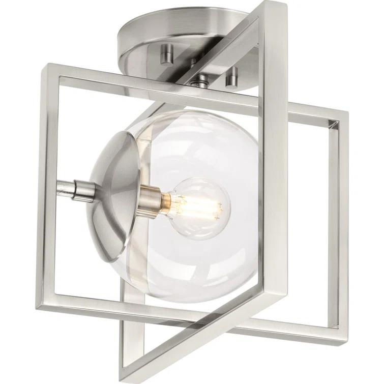 Deaton Glass Semi-Flush Mount Light